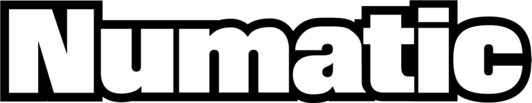 numatic logo noir et blanc